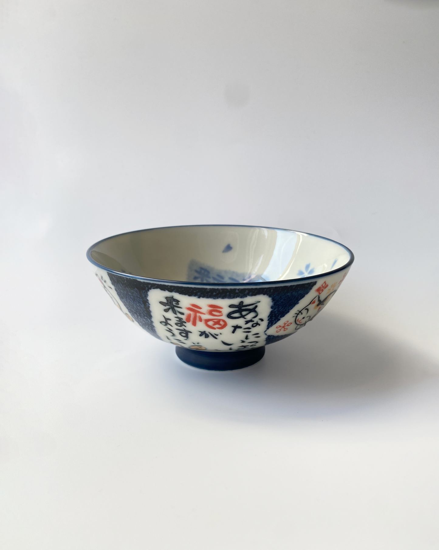 Maneki-Neko Cat Rice Bowl