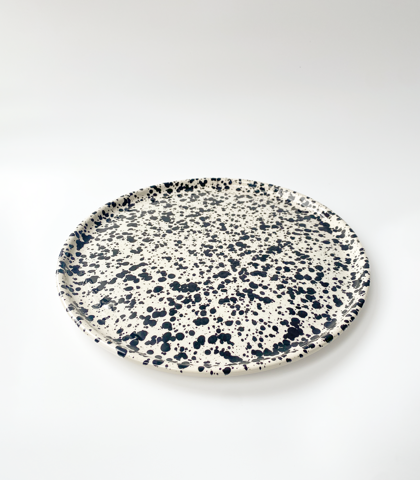 microwave safe ceramic serving plate galaxy mottled