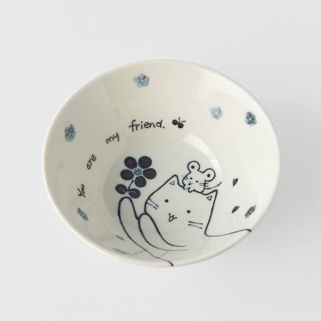 Cat & Mouse rice bowl 13.5cm