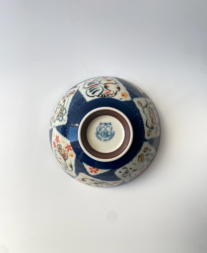 Maneki-Neko Cat Rice Bowl