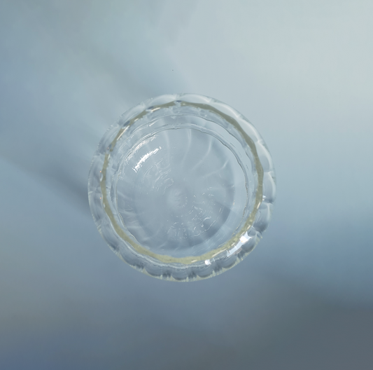 650ml borosilicate glass coffee tumbler top view
