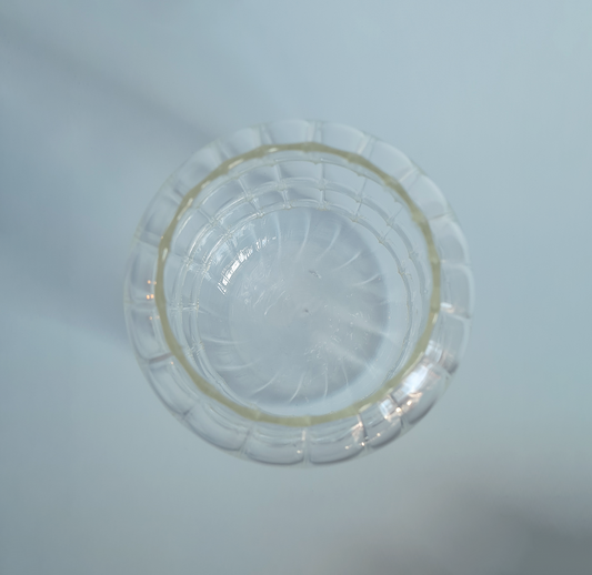 860ml borosilicate glass coffee tumbler top view