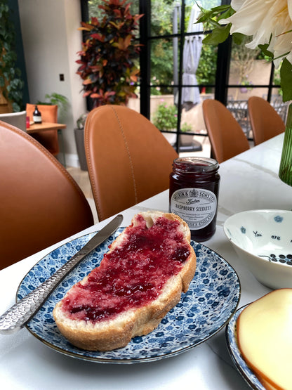 Blue Daisy uneven side plate 19cm