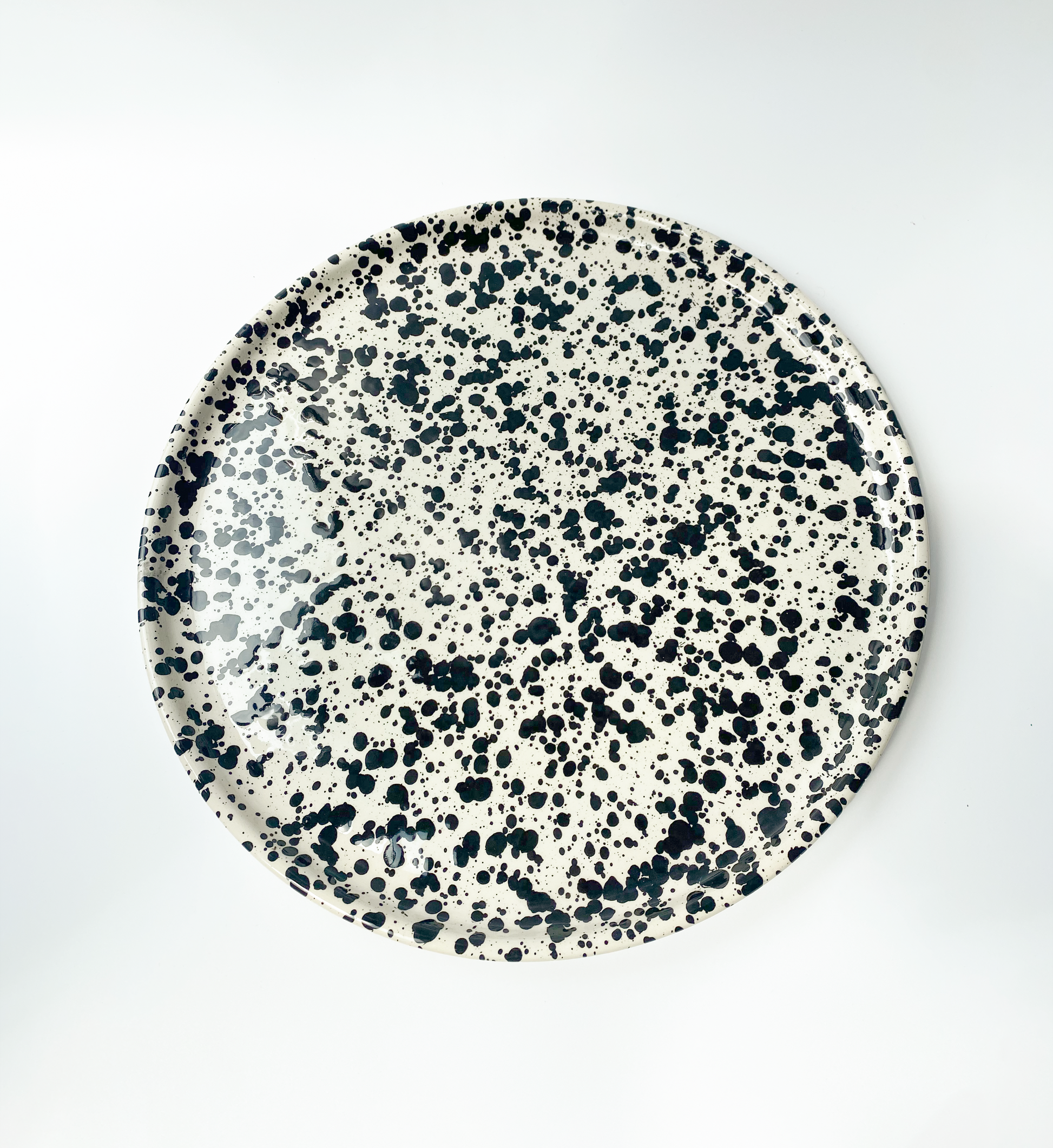 microwave safe ceramic serving plate galaxy mottled