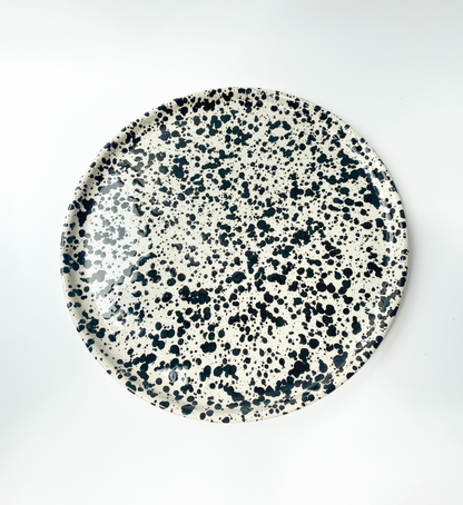 microwave safe ceramic serving plate galaxy mottled