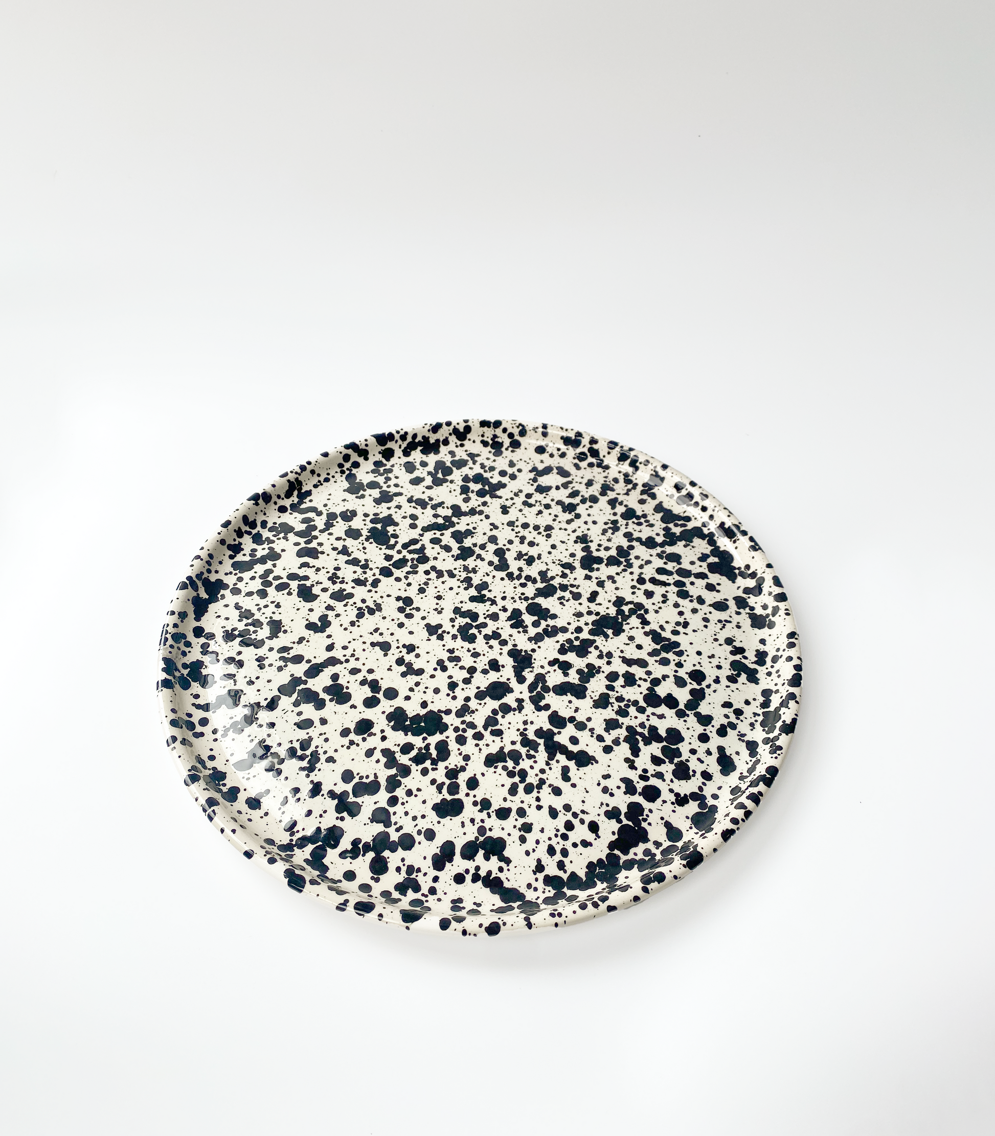 microwave safe ceramic serving plate galaxy mottled