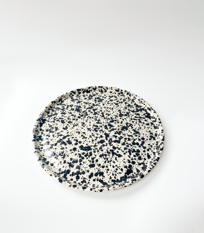 microwave safe ceramic serving plate galaxy mottled