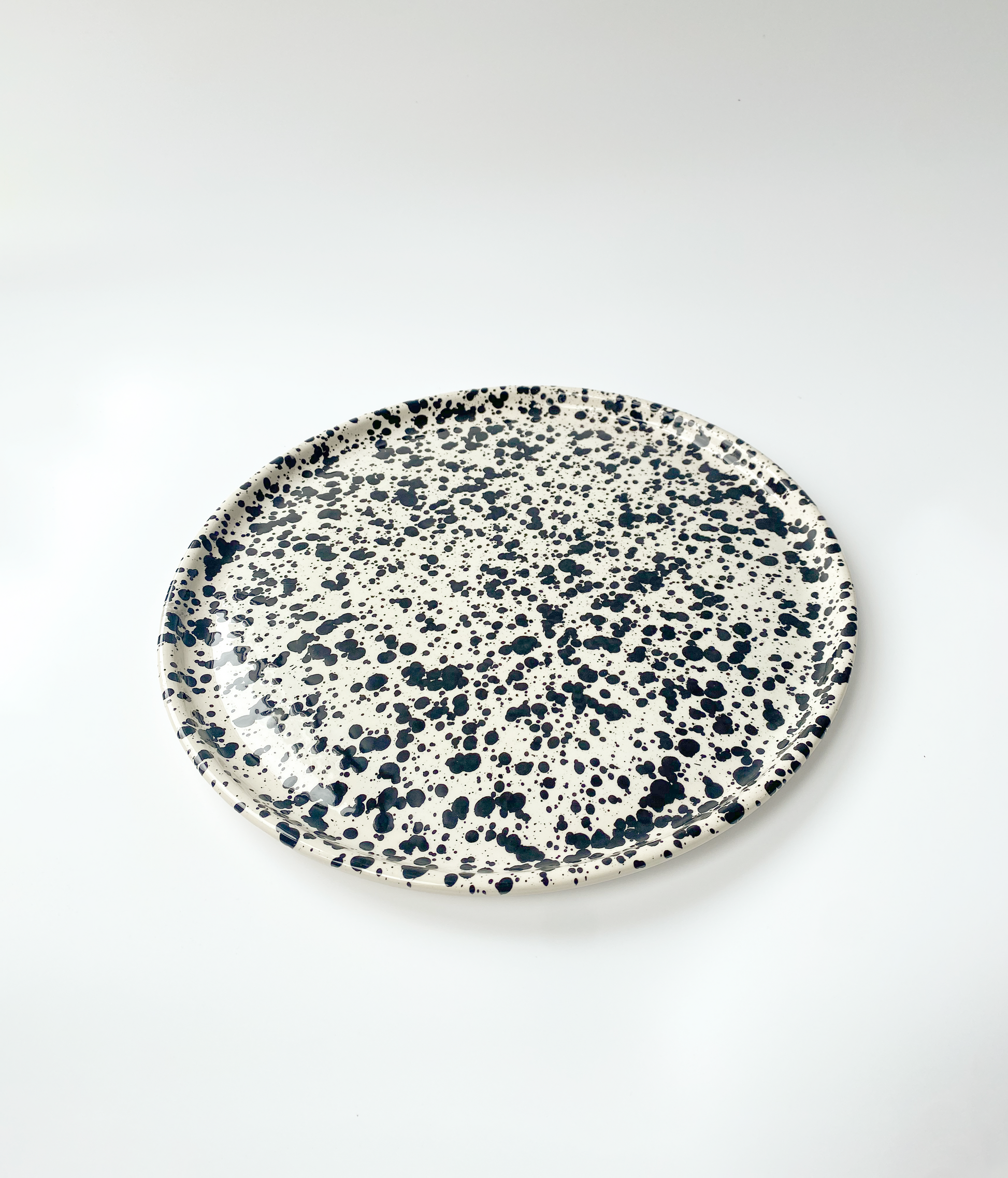 microwave safe ceramic serving plate galaxy mottled