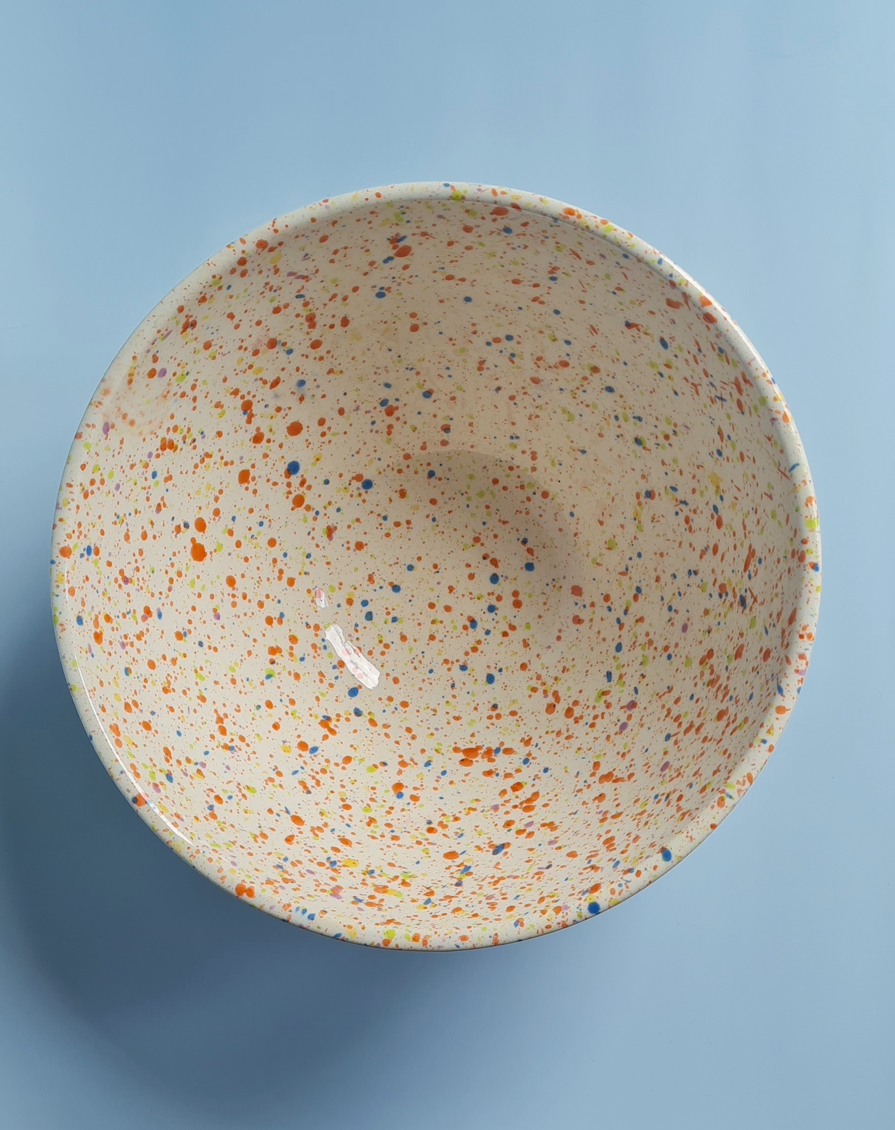 Spanish artisan salad bowl bright colours