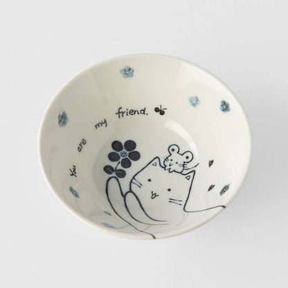 Cat & Mouse rice bowl 13.5cm