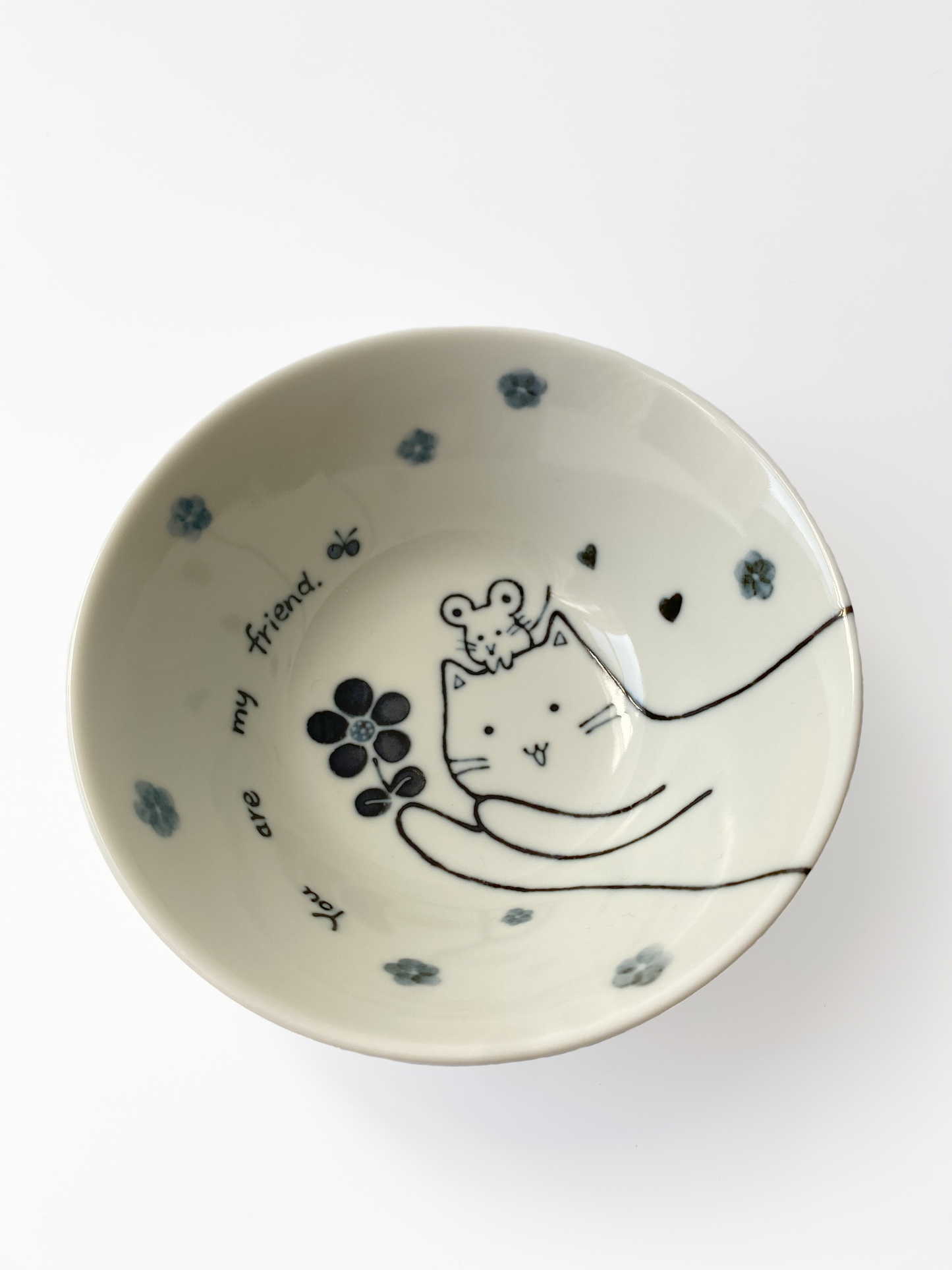 Cat & Mouse rice bowl 13.5cm